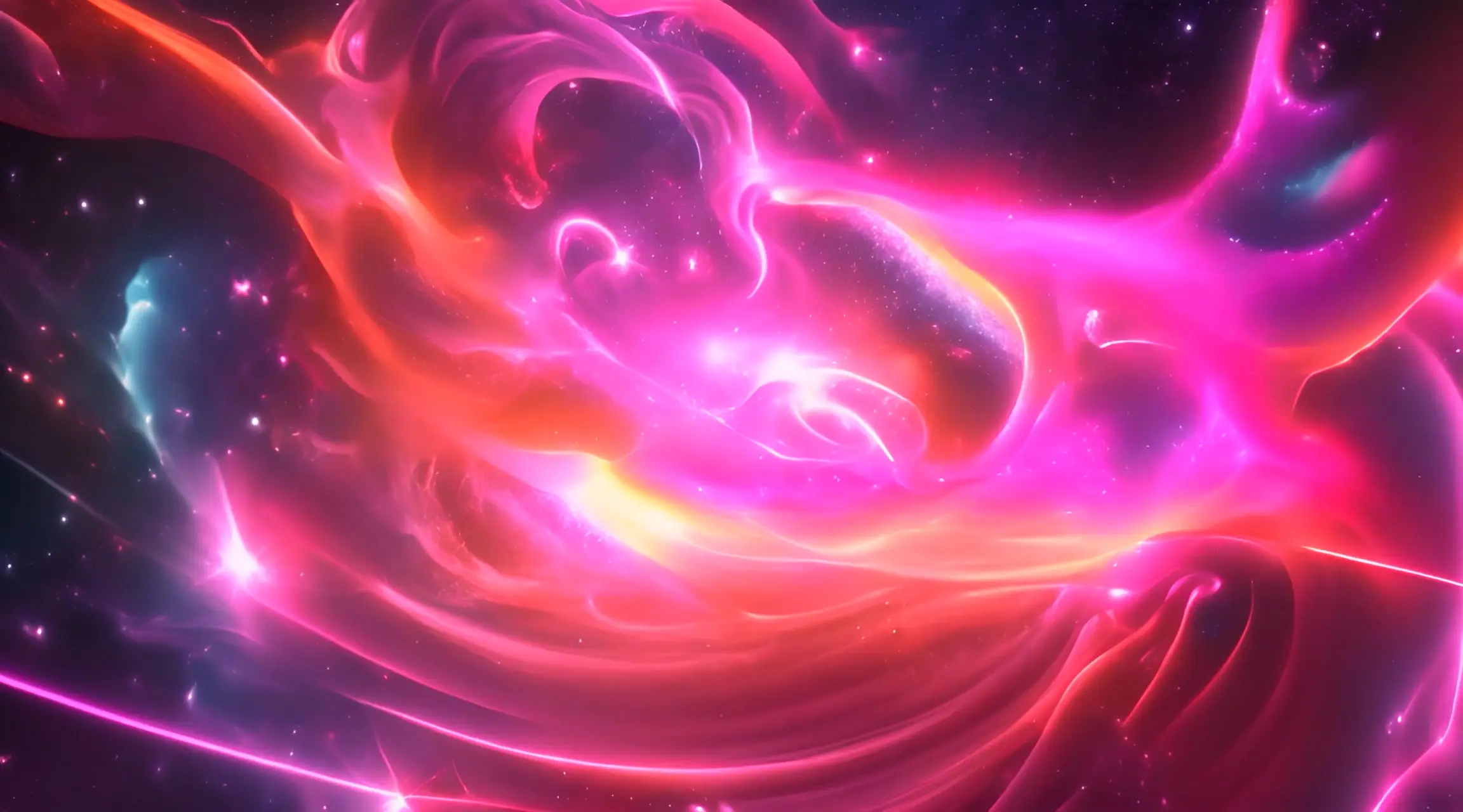 Vivid Galaxy Whirl Hypnotic Space Stock Video